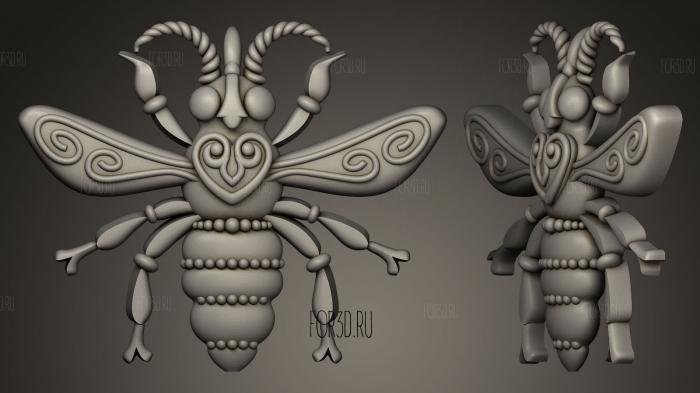 Style Bee stl model for CNC